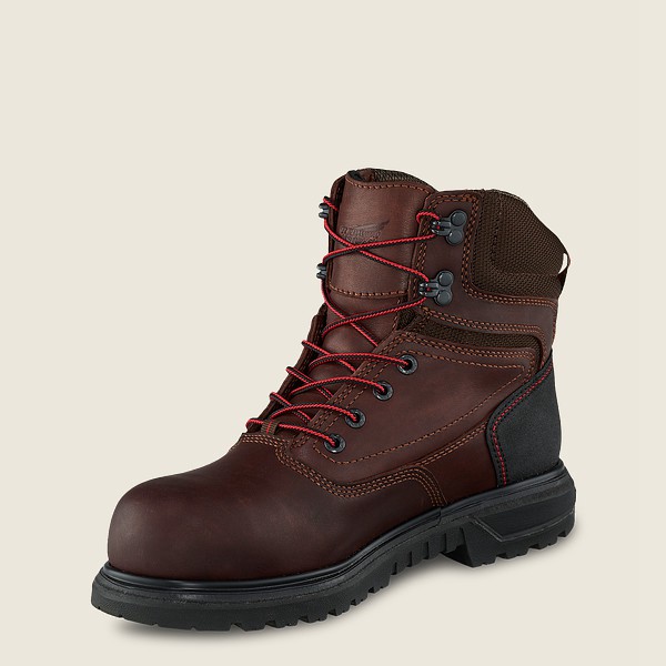 Womens Red Wing Brnr Xp - 6-inch Waterproof Safety Toe - Work Boots Brown/Black - BIE489531